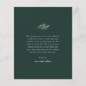 Budget Greenery Arch Elegant Kaart voor Kerstmis f (Achterkant)