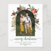 BUDGET Greenery Arch Merry kerstfoto (Voorkant)