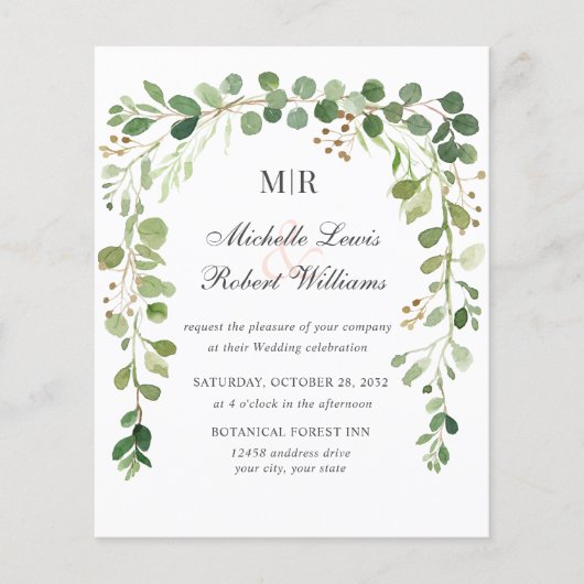 BUDGET Greenery Arch Summer Spring Garden (Voorkant)