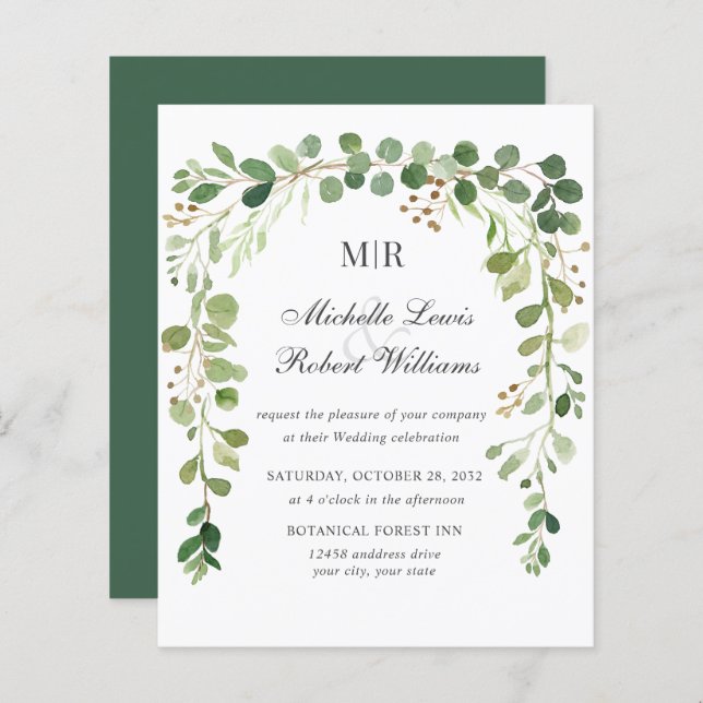 BUDGET Greenery Arch Summer Spring Garden (Voorkant / Achterkant)