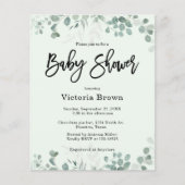 Budget Greenery Baby shower (Voorkant)