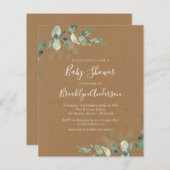 Budget Greenery Baby shower (Voorkant / Achterkant)