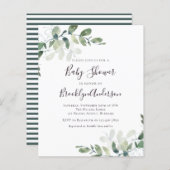 Budget Greenery Baby shower (Voorkant / Achterkant)