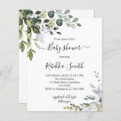 Budget Greenery Baby shower (Voorkant / Achterkant)
