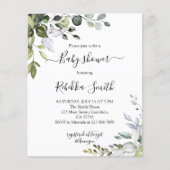 Budget Greenery Baby shower (Voorkant)