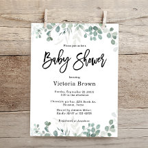 Budget Greenery Baby shower