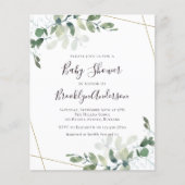 Budget Greenery Baby shower (Voorkant)