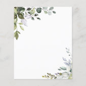 Budget Greenery Baptism Uitnodiging (Achterkant)