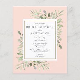 Budget Greenery Blush Pink Vrijgezellenfeest Uitno