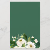 Budget Greenery Botanical Wedding Invitation (Achterkant)