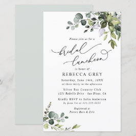 Budget Greenery Bridal Luncheon Shower