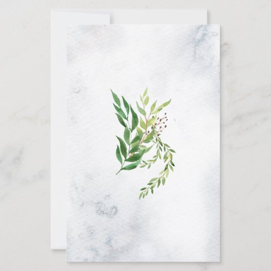 Budget Greenery Celebration of Life Funeral (Achterkant)