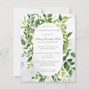 Budget Greenery Celebration of Life Funeral