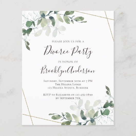 Budget Greenery Divorce (Voorkant)