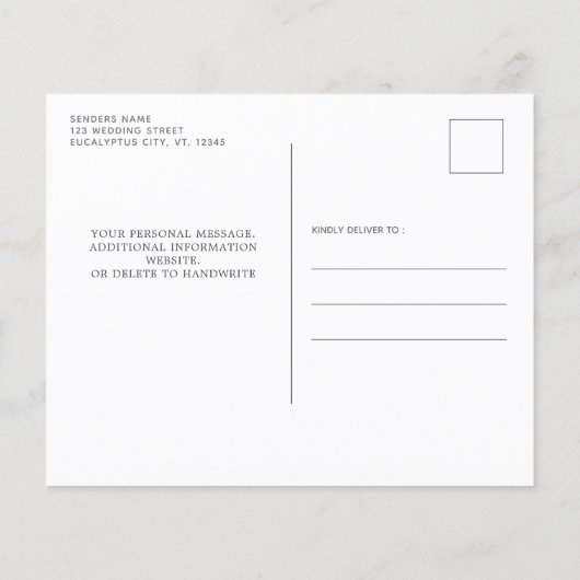 Budget Greenery Eucalyptus Weddenschap (Achterkant)