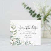 BUDGET Greenery Eucalyptus Weddenschap Save the Da (Staand voorkant)
