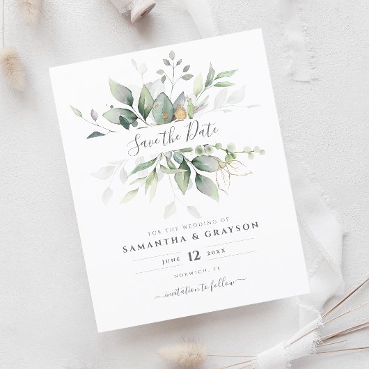 Budget Greenery Eucalyptus Wedding