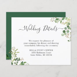 Budget Greenery Eucalyptus Wedding Details Kaart
