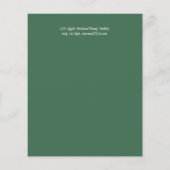 Budget Greenery Eucalyptus Wedding Invite (Achterkant)