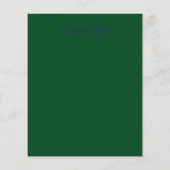 BUDGET Greenery Ferns Monochromatic Wedding Invite (Achterkant)