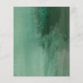 Budget Greenery Floral Baby Shower-uitnodigingen (Achterkant)