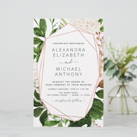 Budget Greenery Foliage Elegant Wedding (Staand voorkant)