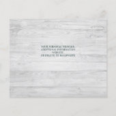 Budget Greenery Foto Wedding Save the Date Invite (Achterkant)