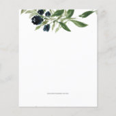 Budget Greenery Geometric Bridal Shower Uitnodigin (Achterkant)