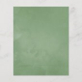 Budget Greenery Geometric Wedding Uitnodiging Flyer (Achterkant)