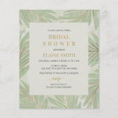 Budget Greenery Gold Bridal Shower (Voorkant)