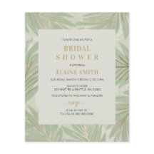 Budget Greenery Gold Bridal Shower