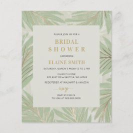 Budget Greenery Gold Bridal Shower