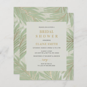 Budget Greenery Gold Bridal Shower