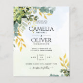 BUDGET Greenery Gold Eucalyptus Leaves Wedding (Voorkant)