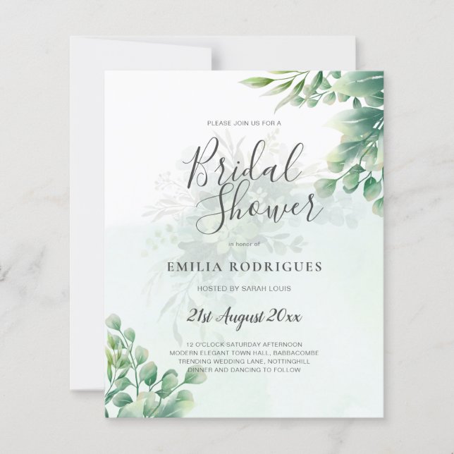 BUDGET Greenery Gold Eucalyptus VRIJGEZELLENFEEST (Voorkant)
