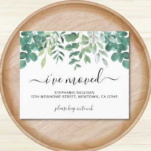 Budget Greenery Ik heb Beweging Aankondiging Kaart