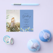 BUDGET Greenery laat foto's overlay bruiloft QR Flyer (Enkel)