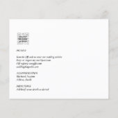 BUDGET Greenery laat foto's overlay bruiloft QR Flyer (Achterkant)