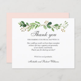 BUDGET Greenery Leaves Summer Spring BEDANKT U