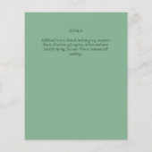 Budget Greenery Olive Leaves Wedding Invites (Achterkant)