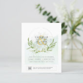 BUDGET Greenery PHOTO Weddenschap QR CODE F (Staand voorkant)