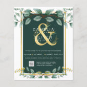 BUDGET Greenery PHOTO Weddenschap QR CODE F Flyer (Voorkant)