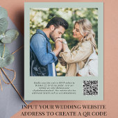 Budget Greenery QR Code Photo Weddenschap