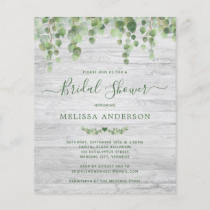Budget Greenery Rustic Bridal Shower