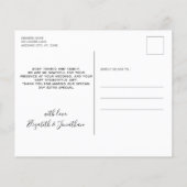 Budget Greenery Rustic Foto Wedding Dank u (Achterkant)