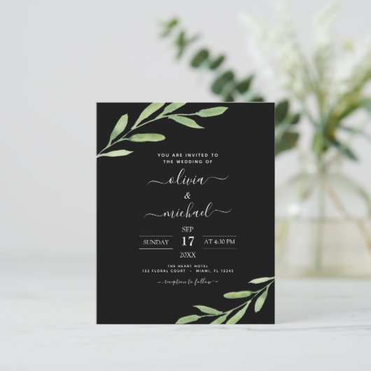 Budget Greenery Rustic Simple Elegant Wedding (Staand voorkant)
