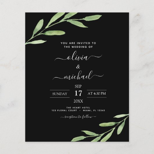 Budget Greenery Rustic Simple Elegant Wedding (Voorkant)