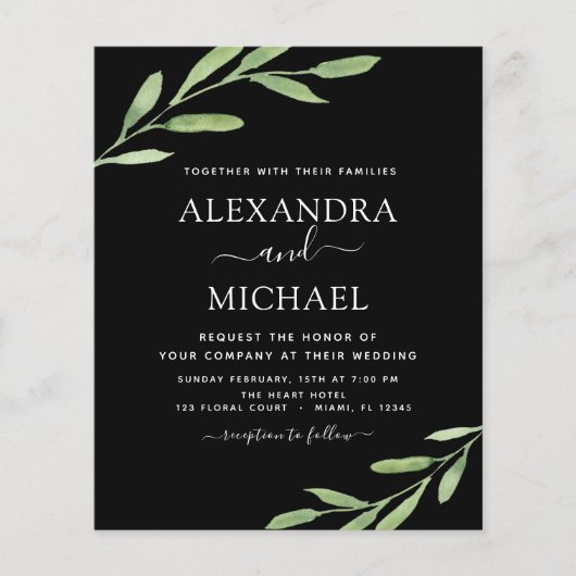 Budget Greenery Rustic Simple Elegant Wedding (Voorkant)