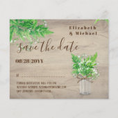 BUDGET Greenery Save Dates Monochromatic Grn (Voorkant)