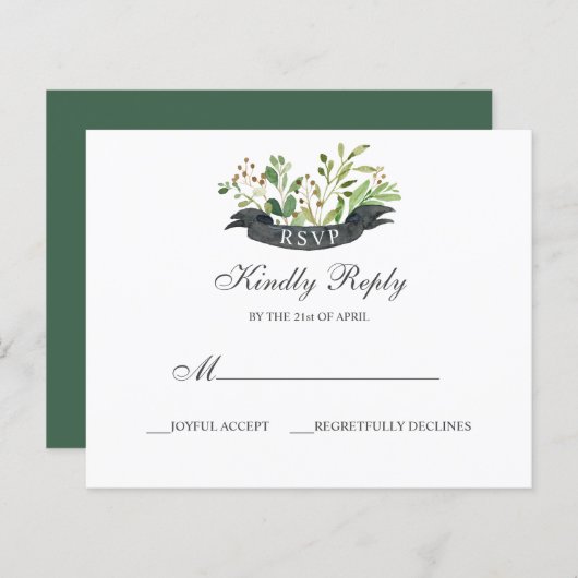 BUDGET Greenery Summer Spring Garden Response (Voorkant / Achterkant)